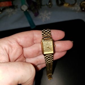 Seiko gold tone stainless vintage watch